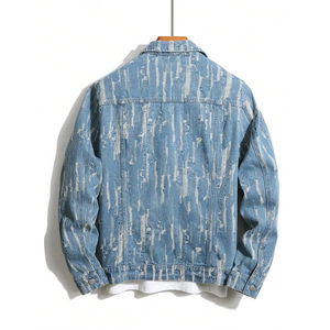Most Comfortable <b>Custom</b> Color High Quality Men's Winter <b>Denim</b> <b>Jackets</b> <b>Custom</b> Front Quick Dry Breathable Design-Wholesale Price - Product Image 3