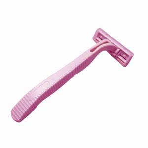 La maquinilla de afeitar de doble hoja con estilo más vendida para mujeres Uso facial y corporal de acero inoxidable con mango de plástico Producto caliente - Product Image 4