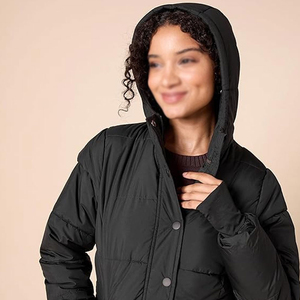 Chaqueta de Invierno Reversible Personalizada Unisex 2026, Impermeable, Transpirable, Acolchada, Resistente al Viento, de Tela de Algodón y Nailon - Product Image 3