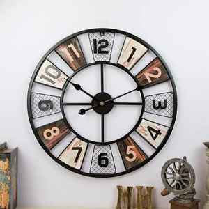 Luxury Vintage <b>Wall</b> <b>Clock</b> Bronze Roman Numeral Filigree Design Silent Quartz Movement for Antique Style Home Office <b>Decor</b> - Product Image 1