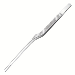 Precision Stainless Steel Ear Cleaning Tweezer 16cm/6.5in Curved Ear Wax <b>Removal</b> Forceps Hygiene Care <b>Tool</b> - Product Image 5