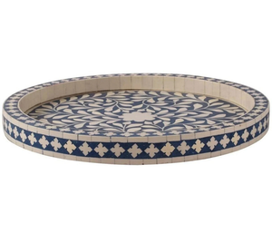 Plateau moderne de haute qualité en os incrusté – Plateau décoratif multifonctionnel personnalisable pour table à manger, décoration intérieure et cadeaux - Product Image 1
