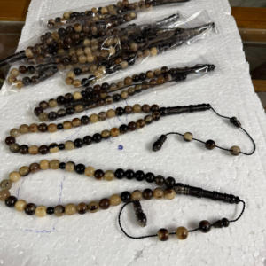 Corne blanche 33 perles chapelet de prière musulman Tasbih islamique religieux Misbah artisanat naturel arabe Tasbih - Product Image 1
