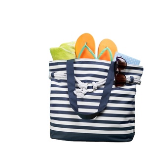 กระเป๋าชายหาด100% ผ้าคอตตอนเนื้อนุ่มซึมซับได้ดีปรับแต่งได้ตามต้องการ - Product Image 1