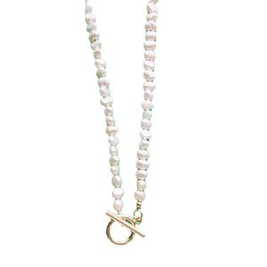 Collier superposé haut de gamme pour femme, perles baroques naturelles d'eau douce, petit collier ras du cou en argent S925, élégance et raffinement - Product Image 5