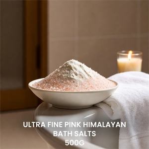 Sel de Bain Minéral Rose de l'Himalaya Naturel Sculpté – Moderne, Écologique, Apaisant, Relaxant, Thérapie Spa, Aromatique, Détoxifiant pour la Peau - Product Image 1
