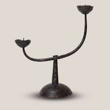 Premium <b>Black</b> Metal Pillar Candle Holder For Wedding Festive Event Luxurious Handmade Candle Iron Stand For HomeDecor Tabletop - Product Image 2