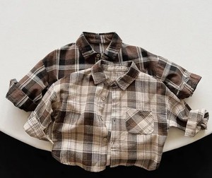 Chemises décontractées pour garçons, chemises polo imprimées à manches longues pour le printemps, tissu tricoté 100% coton - Product Image 1