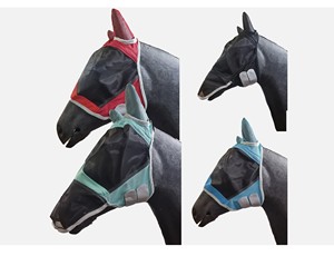 Máscara Antimosquitos Transpirable para Caballos, Cubrecabeza de Malla Tejida, Protector Facial para Uso en Granjas - Product Image 6