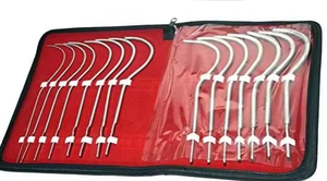 ชุดบูจียูรีเทรลคุณภาพสูงยี่ห้อกายยอน ปี 2025 ทำจากเหล็ก ขนาด 15 8 36  สำหรับการขยายช่องคลอดแบบฝรั่งเศส  แบบโค้ง ใช้สำหรับทางเดินปัสสาวะและมดลูก  แบบใช้มือ - Product Image 2