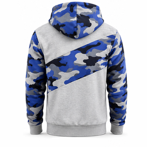 Sweat à capuche d'hiver pour homme en polaire imprimé sur mesure, 100 % polyester, respirant, écologique, vêtements à marque privée OEM - Product Image 3