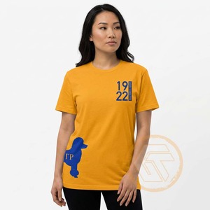 เสื้อยืดสโมสรหญิงแขนสั้นผ้าคอตตอนปักโลโก้เสื้อ100% พิมพ์ลายแกมม่าแกมมาอาร์โม - Product Image 4