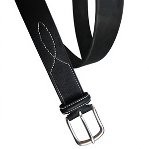 Cinturón de Cuero Genuino para Hombre, Estilo Vintage, Hebilla Cuadrada de Acero, Resistente al Agua, Ecológico, Resistente, Ligero, 3.8CM - Product Image 2