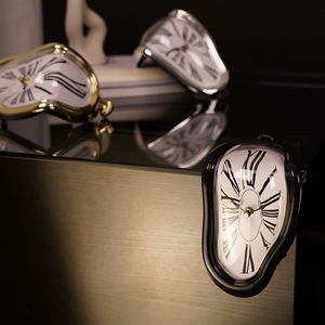 DALI Quartz Watches <b>Table</b> <b>Clock</b> Melting Wall <b>Clock</b> Design for Holiday Christmas Decorations Christmas Gifts - Product Image 1