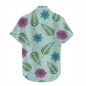 เสื้อเชิ้ตชายสำหรับวันหยุดฤดูร้อน กระดุมทรงแตร พิมพ์ลายทรอปิคอลทั้งตัว ผ้าโพลีเอสเตอร์น้ำหนักเบา แห้งเร็ว ระบายอากาศดี สวมใส่สบาย เหมาะสำหรับชายหาด - Product Image 4