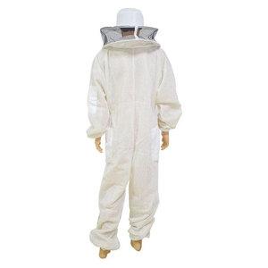White Beekeeper SL-BKS-107 Protective <b>Suit</b> with Veil Full Body Coverage Four Seasons Casual Wear Other Material - Product Image 3