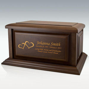 Urna de Madera Sólida Personalizada para Cenizas de Cremación, Caja Conmemorativa Funeraria Grabada, Urnas para Adultos, Precio Directo de Fábrica - Product Image 1