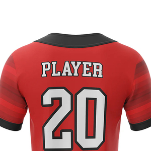 Camiseta de Softbol Sublimada de Manga Corta, Transpirable, con Dos Botones, Unisex, Personalizada de Fábrica, con Nombre y Número del Equipo - Product Image 4
