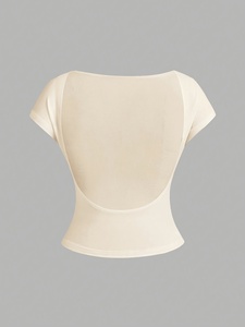 Wholesale Price Women Crop Top T Shirt Hot Selling Low Moq Women Crop Top T Shirt In Low Price - Product Image 3