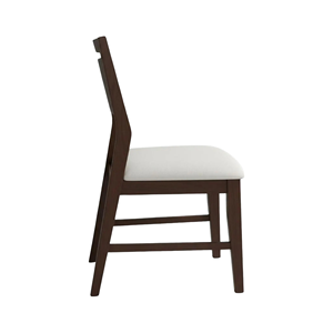 Chaise de salle à manger en bois massif simple et minimaliste avec siège rembourré pour la maison, le restaurant, le café, assise en bois moderne confortable - Product Image 3