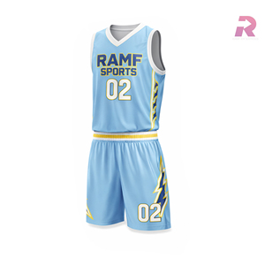 Maillots de basket-ball personnalisés avec logo, sublimés, 100 % polyester, respirants, séchage rapide, tailles plus, imprimés, fabriqués au Pakistan - Product Image 2
