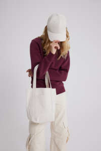 Sac fourre-tout en toile de coton personnalisé, réutilisable, grande capacité, avec poignées, pour les courses quotidiennes et les voyages, nouveau sac fourre-tout Circle - Product Image 5