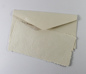 New Style Greeting Card Gift Envelope 250 Gsm Deckled Edge Card With Matching Envelop Recycled Handmade Paper - Product Image 2