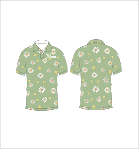 เสื้อโปโลพิมพ์ลายดอกไม้แบบกำหนดเอง แขนสั้น สไตล์ทรอปิคอลลำลอง สำหรับกอล์ฟ เทนนิส ชุดทีมฤดูร้อน - Product Image 4