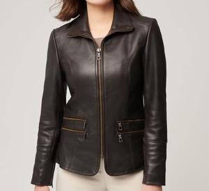 LEATHER <b>JACKETS</b> DIRECT FROM leather <b>jacket</b> biker formal Biker Bomber Racing Flight Trench Cropped Quilted <b>Jacket</b> MADE BY HAIDIII - Product Image 2