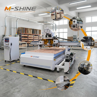 Centre de découpe CNC ATC MS50-1530 avec servomoteur 360° et scie à rainurer, changement d'outil automatique pour le traitement du bois, des portes, des armoires et des meubles