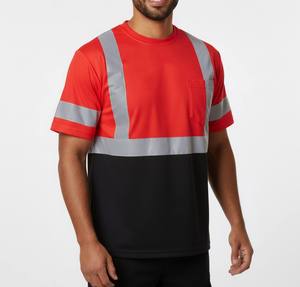 Hi-<b>Vis</b> Safety Work <b>T</b>-<b>Shirt</b> Breathable Mesh <b>High</b> Visibility Reflective Working <b>T</b> <b>Shirt</b> - Product Image 4
