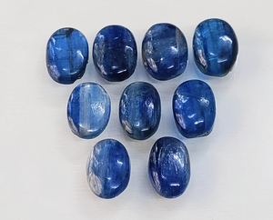 Pierre précieuse naturelle ovale en cyanite bleue de qualité AAA, cabochon 14*10 mm, pierre précieuse en vrac pour la fabrication de bijoux à prix de gros - Product Image 2
