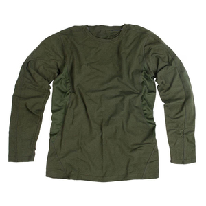 เสื้อยืดคอกลมแขนยาวสีดำ ผ้าฝ้าย สีพื้น สวมใส่ได้ทุกวัน - Product Image 4