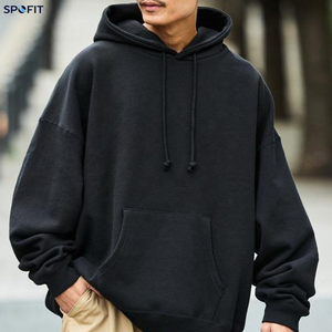 เสื้อฮู้ดดี้โอเวอร์ไซส์ ยูนิเซ็กส์ ทรงหลวม ไหล่ตก ผ้าหนา สตรีทแวร์ สำหรับฤดูหนาว 500gsm รับผลิตแบบ OEM ตามสั่ง - Product Image 3