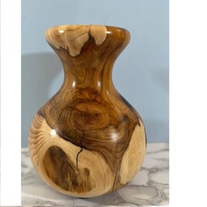 Jarrón Decorativo de Madera de Mango Natural y Resina, Jarrones Decorativos Modernos para Bodas, Embalaje Personalizado, Mayorista - Product Image 4