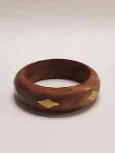 Conjunto de Brazaletes Vintage de Madera Teñida con Geometría Irregular, Conjunto de Pulseras Artesanales para Regalo de Mujer, Joyería de Alta Calidad - Product Image 4