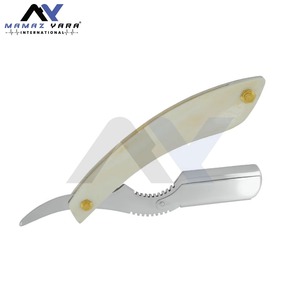 High Quality Barber Swing Lock Straight Edge <b>Razor</b> <b>for</b> <b>Men</b> Stainless Steel Single Blade Shaving Tool with Custom Color Plastic - Product Image 2