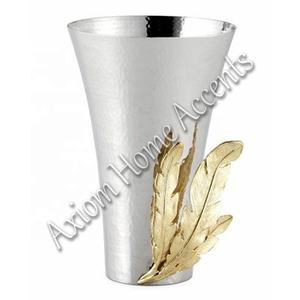 Axiom Home Accents Moderne Élégant En Métal En Aluminium Fleur Vase Cristal Transparent Glaçure pour Mariage Floral Décoratif Sol Vase - Product Image 5