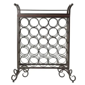 Porta Botellas de Vino Tradicional de Aluminio con Ruedas y Marco Metálico, Diseño Rústico, Impermeable, Capacidad de 5L, para Fiestas - Product Image 5