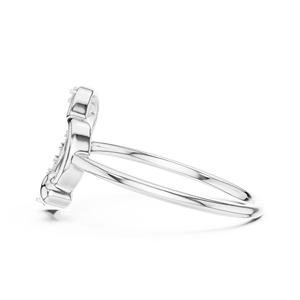 Anillo de Diamantes Cultivados en Laboratorio UNITY LOVE, Oro Blanco de 18 Quilates, para Compromiso, Boda, San Valentín, Regalos, Fiestas, Uso Diario, para Mujer, Brillante - Product Image 4