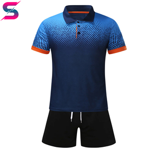 Conjunto Deportivo de Polo y Pantalones Cortos para Hombre, Diseño de Puntos Rojos sobre Negro, Cómodo, Nuevo, Moderno, Tejido, Ropa de Verano - Product Image 4