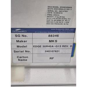 Manomètre capacitif MKS EDGE 30R40A-G13 - Équipements et pièces semi-conducteurs de renommée mondiale - Product Image 4