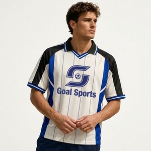 Goal Sports Camisetas de Fútbol Sublimadas Unisex, Uniformes de Equipo Personalizados, Camisetas de Fútbol de Poliéster de Manga Larga de Malla de Secado Rápido - Product Image 1