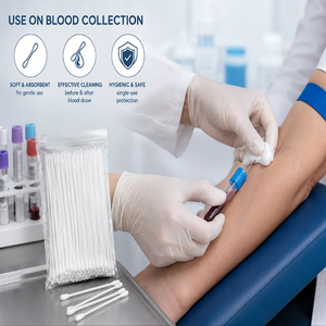 Applicateurs de cotons-tiges de précision à double embout doux pour le nettoyage cosmétique, médical, de laboratoire et les soins personnels - Product Image 4