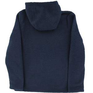 Sweat-shirt à capuche unisexe en polaire bleu marine, coupe classique, pull décontracté avec poche avant, 420g, doublure solide, vêtements d'hiver - Product Image 4