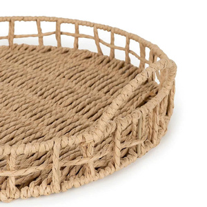 Serving tray, round paper decorative tray made in Vietnam wholesale price - Product Image 4