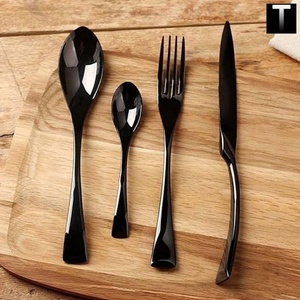 <b>Gold</b> Plated Spoon Fork and Knife Cutlery Set Luxury High Quality Stainless Steel Flatware for Home Restaurant Wedding Hotel - Product Image 6