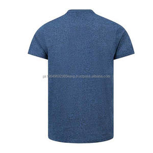Camiseta Azul de Cuello Redondo para Hombre, Ropa de Talla Grande, Estilo Urbano, Informal, de Algodón Transpirable, de Manga Corta para Verano - Product Image 5