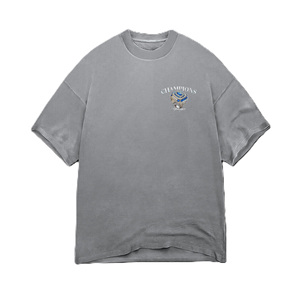 เสื้อยืดโอเวอร์ไซส์วินเทจผ้าฝ้าย 100% สำหรับผู้ชาย ไซส์พลัส แขนสั้น ทรงหลวม ไหล่ตก พร้อมโลโก้แบบกำหนดเอง ล้างสีแบบแอซิดวอช - Product Image 3