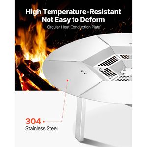 Braciere Yukon da 25 Pollici per Legna, in Acciaio Inox 304, per Deflettore di Calore Solo Stove - Product Image 3